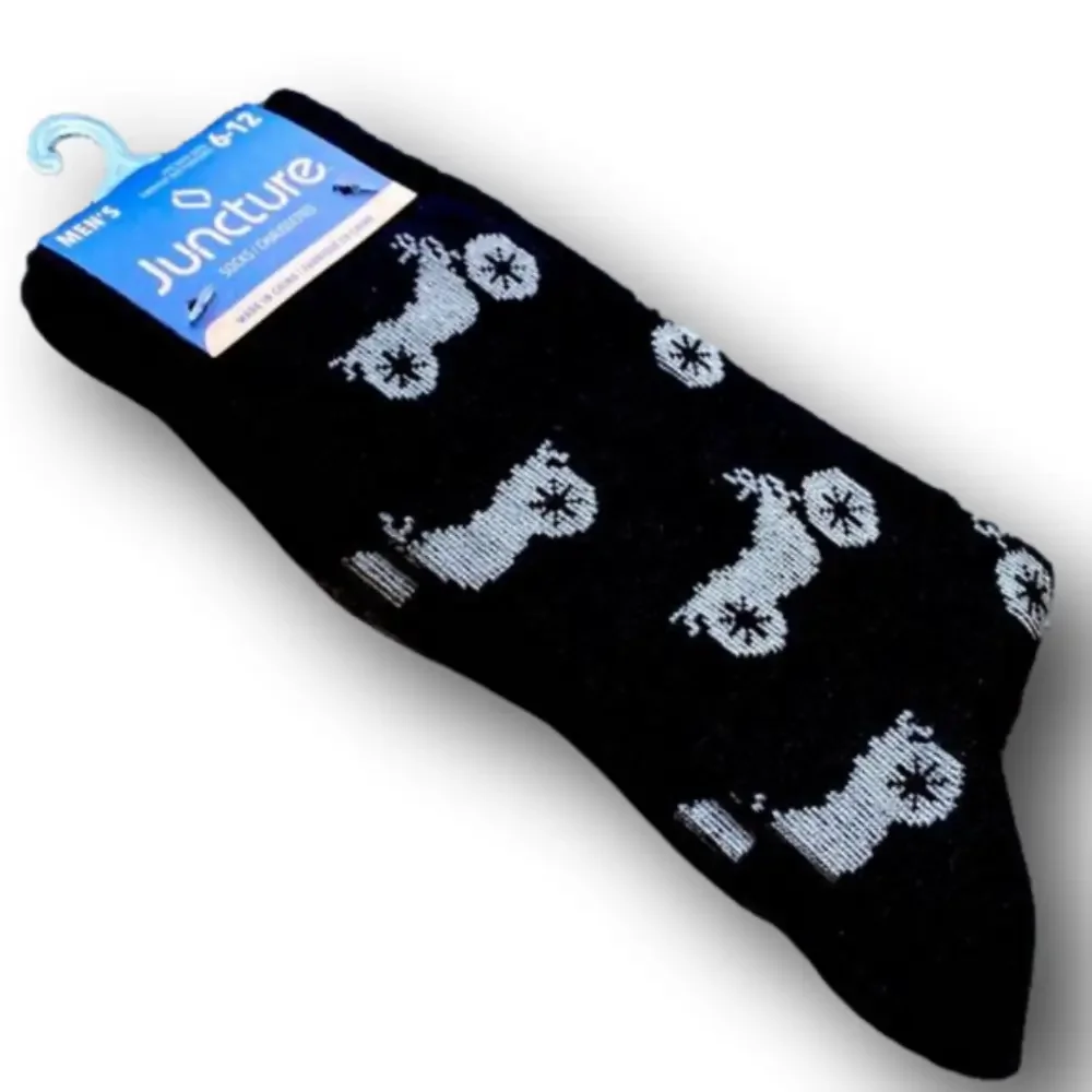 3/$18 Motorcycles Funny Novelty Crew Socks - Brand New